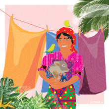 Load image into Gallery viewer, Guna Yala Girl &amp; Peccary - Daniel Dittmar
